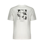 Calvin Klein White Cotton T-Shirt CA-31343-XL