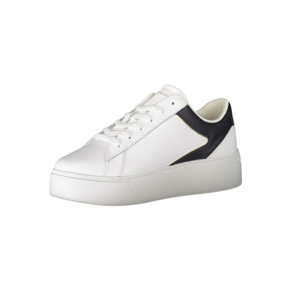 Tommy Hilfiger White Polyester Sneaker TO-29640-EU37/US7