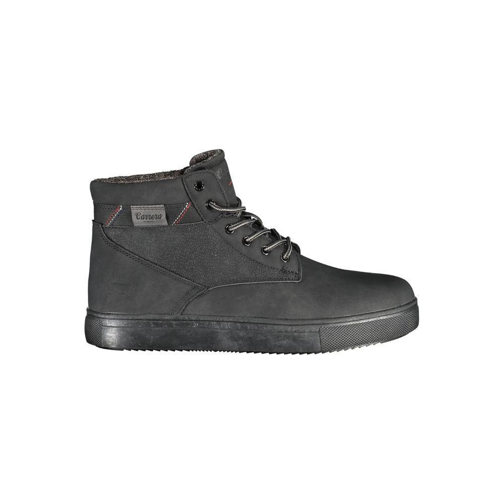Carrera Chic Black Lace-up Boots with Contrast Details CA-25543-EU40/US7