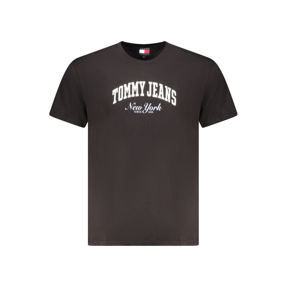 Tommy Hilfiger Black Cotton Men T-Shirt TO-35381-XL