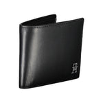 Tommy Hilfiger Black Leather Men Wallet TO-38112