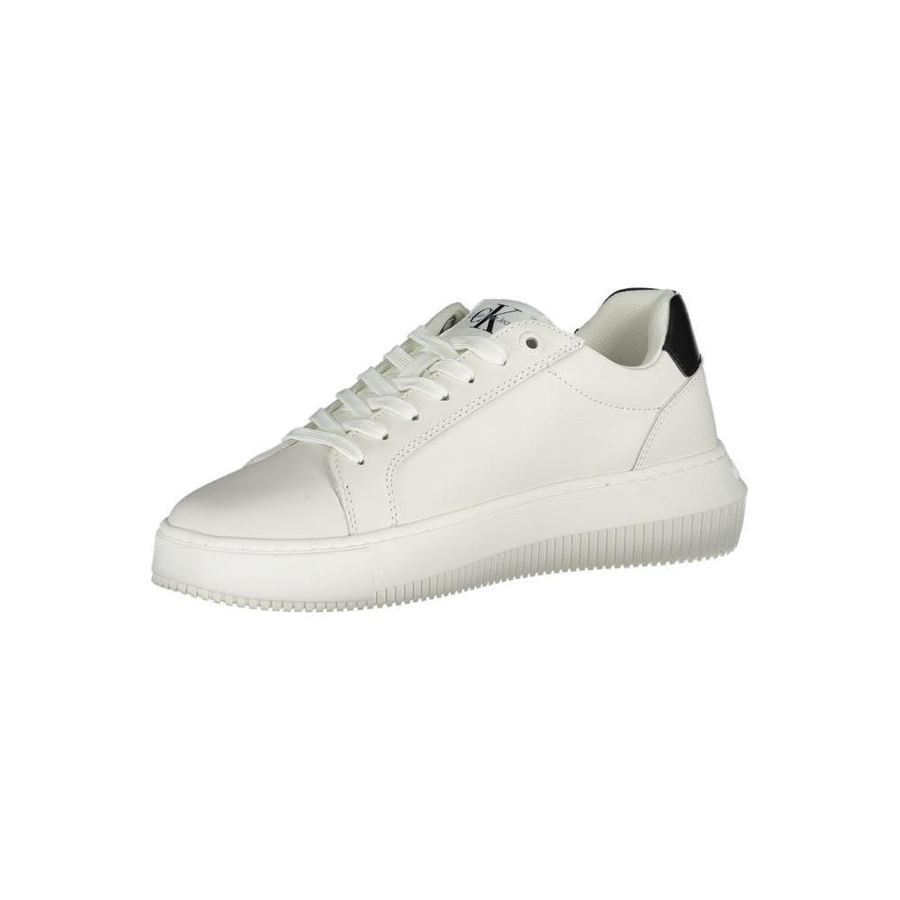 Calvin Klein Eco-Chic White Sneakers with Contrast Details CA-25042-EU36/US6
