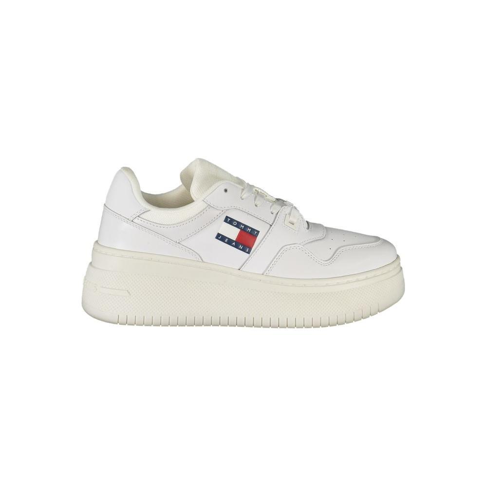 Tommy Hilfiger White Leather Women Sneaker TO-31883-EU36/US6