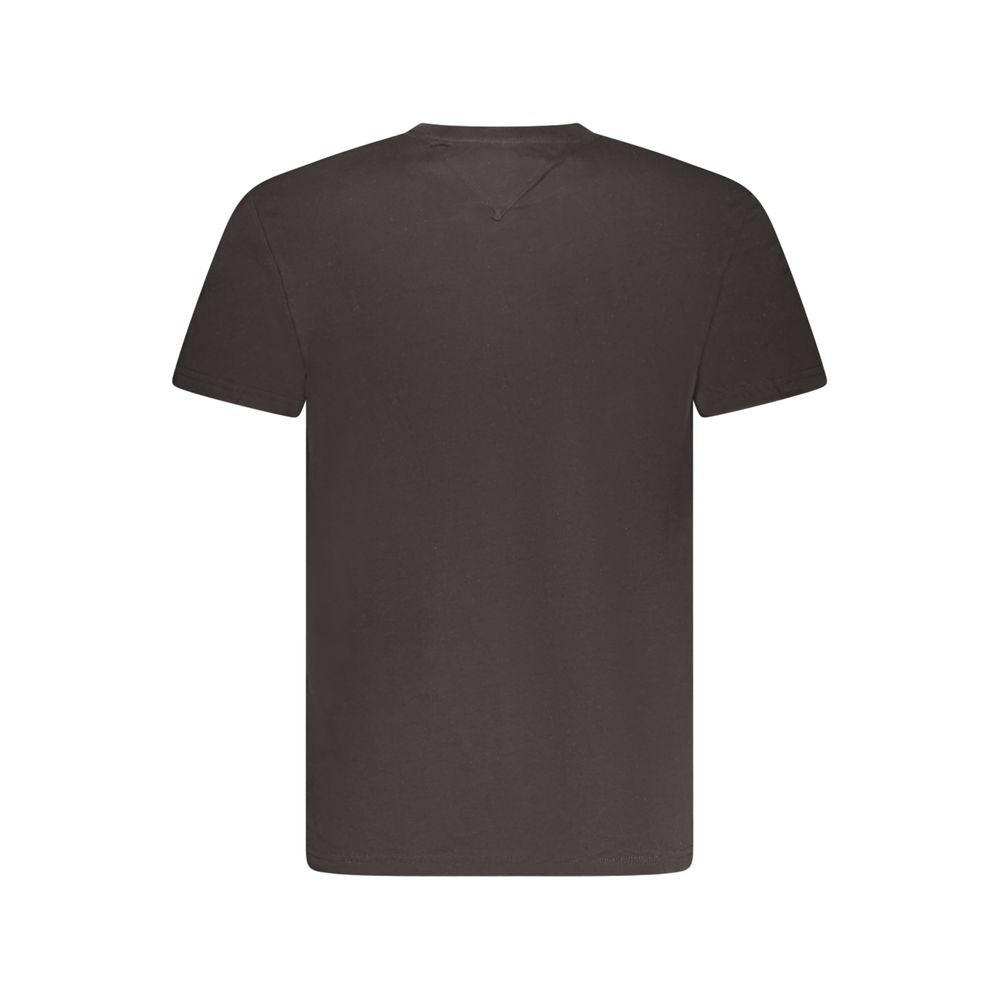Tommy Hilfiger Black Cotton Men T-Shirt TO-35380-S