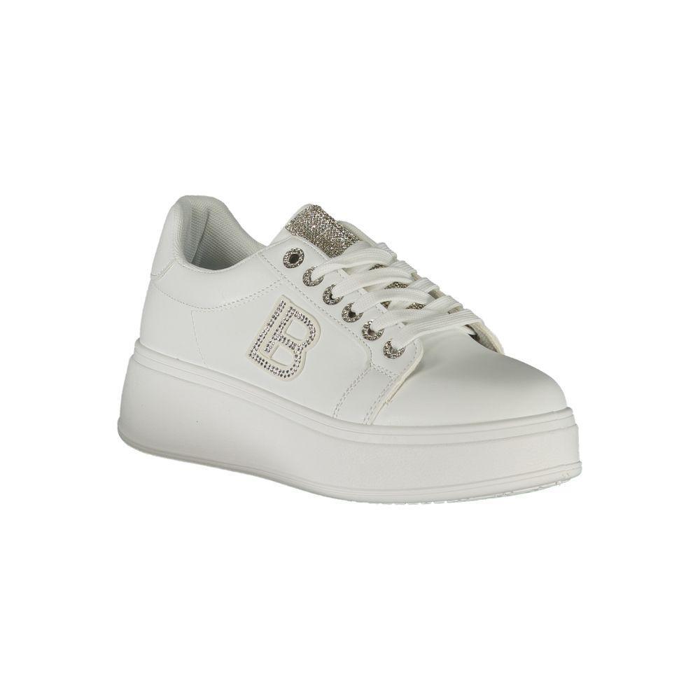 Laura Biagiotti White Polyester Women Sneaker LA-36494-EU37/US7