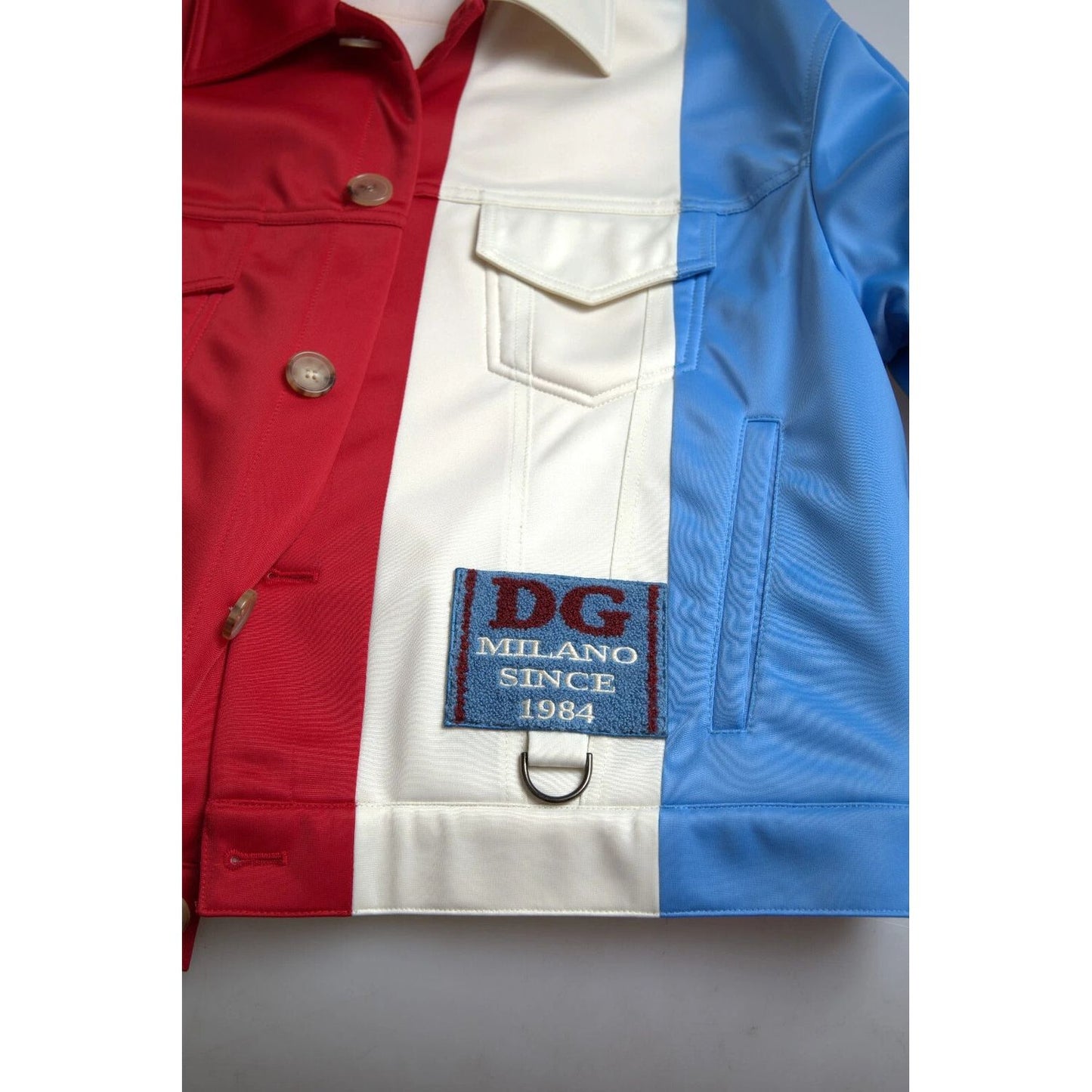 Dolce & Gabbana Multicolor Polyester Collar Short Jacket JKT3645-48