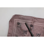 Dolce & Gabbana Brown Animal Print Square Foulard Scarf MS7257