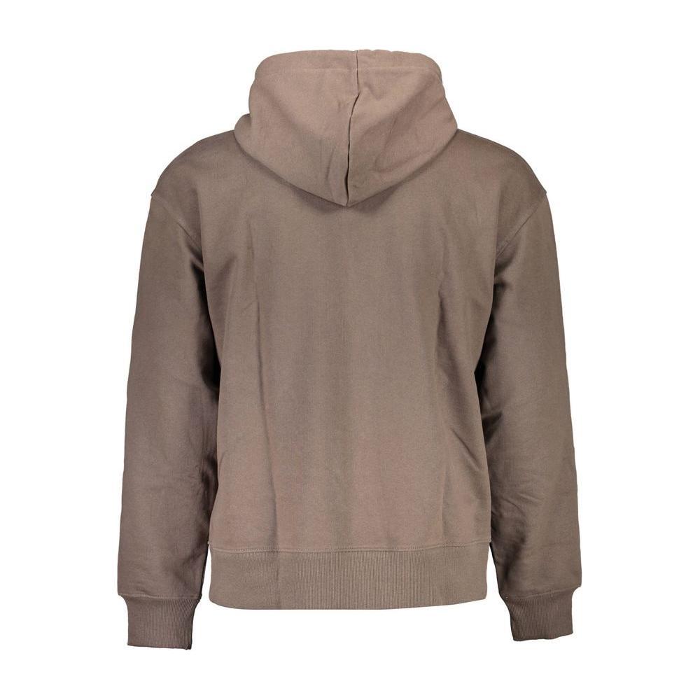 Calvin Klein Brown Cotton Men Sweater CA-15706-XL