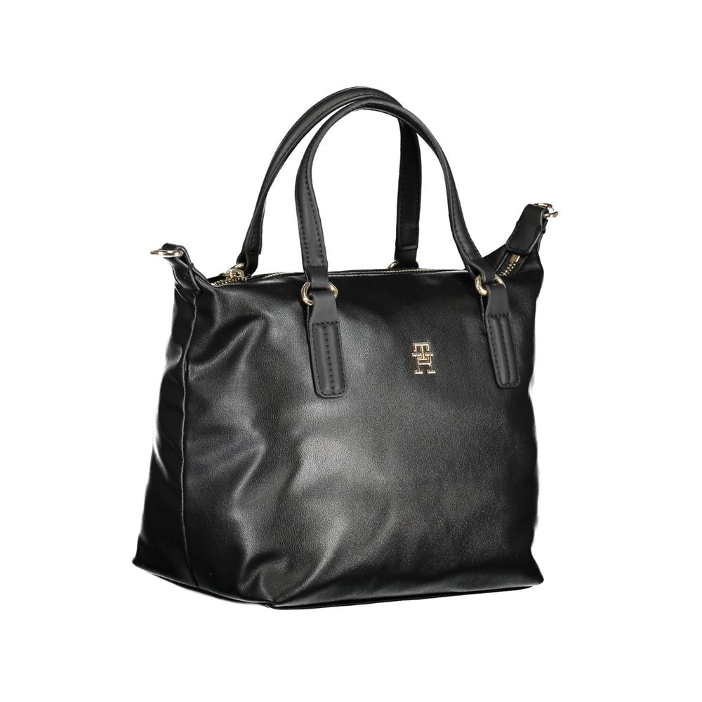 Tommy Hilfiger Black Polyester Handbag TO-27531
