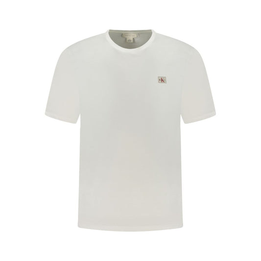 Calvin Klein White Cotton Men T-Shirt