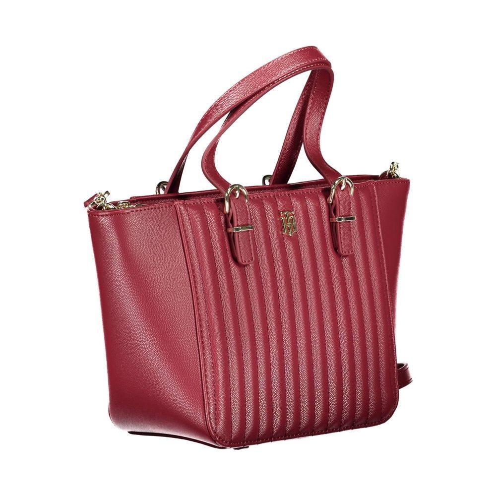 Tommy Hilfiger Red Polyethylene Handbag TO-16659