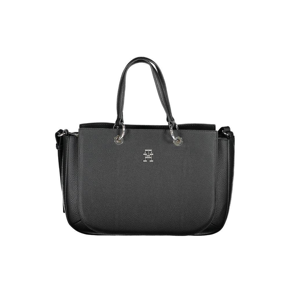 Tommy Hilfiger Black Polyethylene Handbag TO-20442