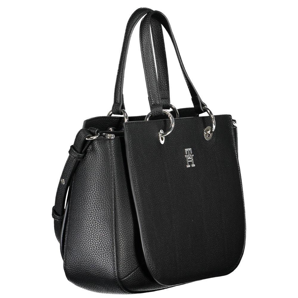 Tommy Hilfiger Black Polyethylene Handbag TO-20442