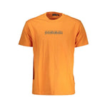 Napapijri Orange Cotton T-Shirt NA-19623-XXL