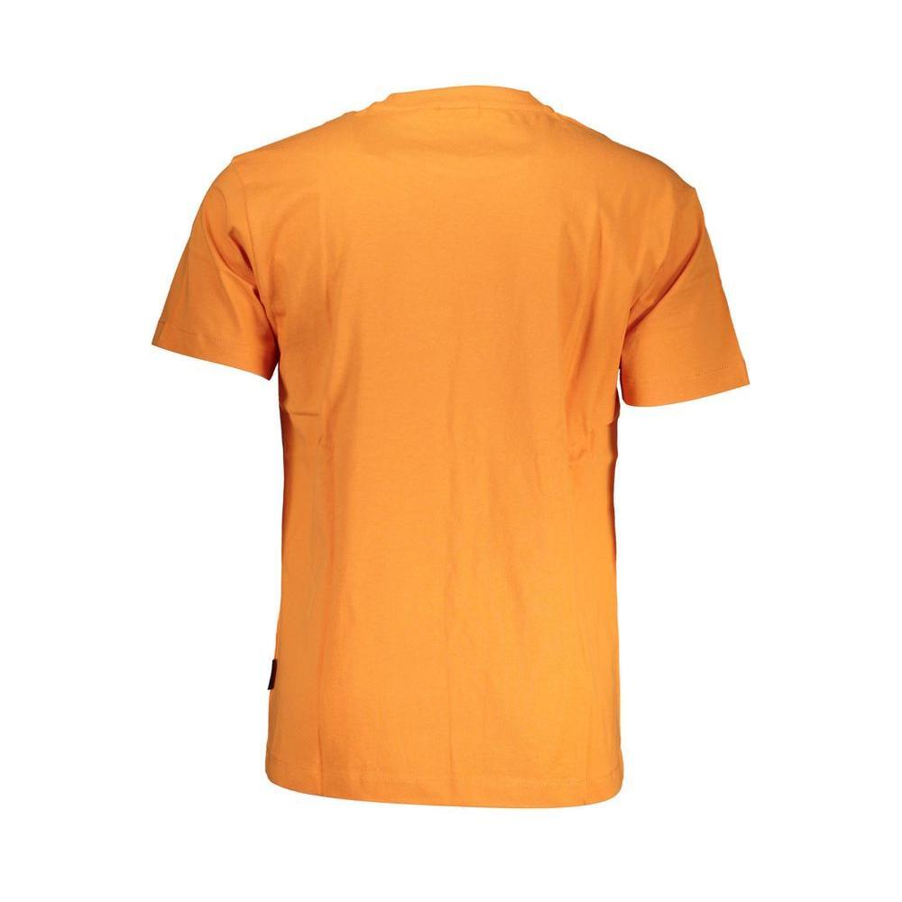 Napapijri Orange Cotton T-Shirt NA-19623-XXL