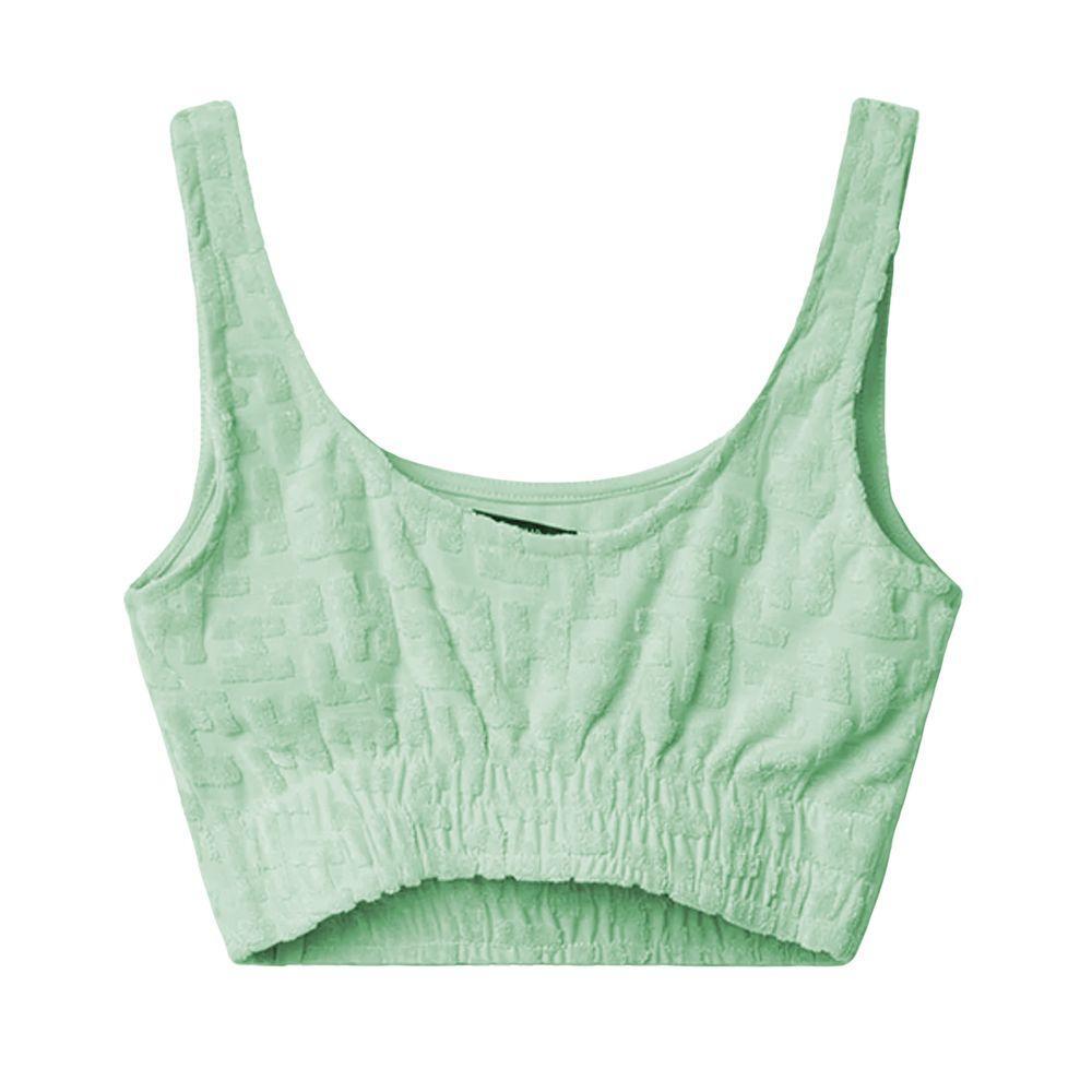 Hinnominate Green Cotton Tops & T-Shirt
