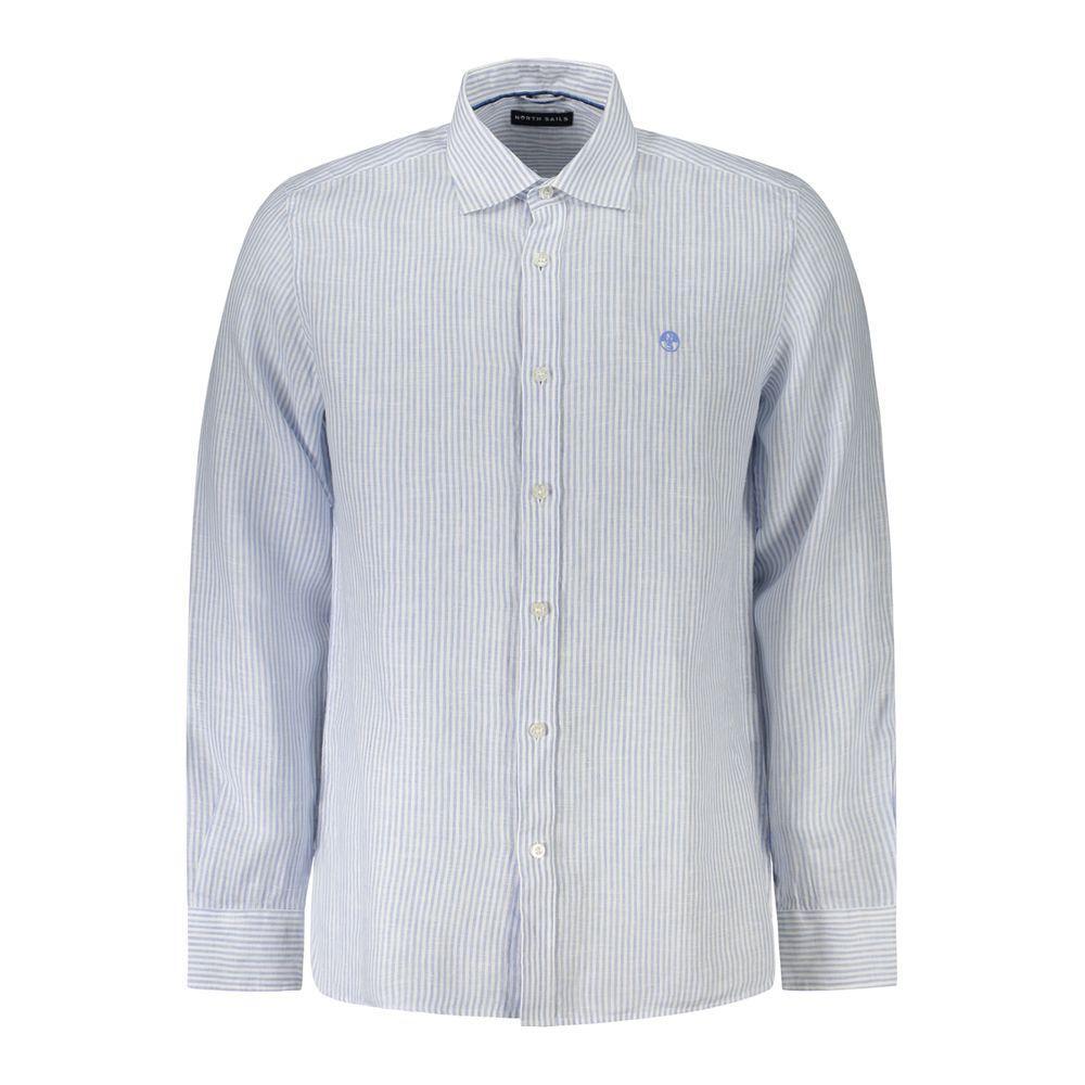 North Sails Blue Linen Shirt NO-38911-M