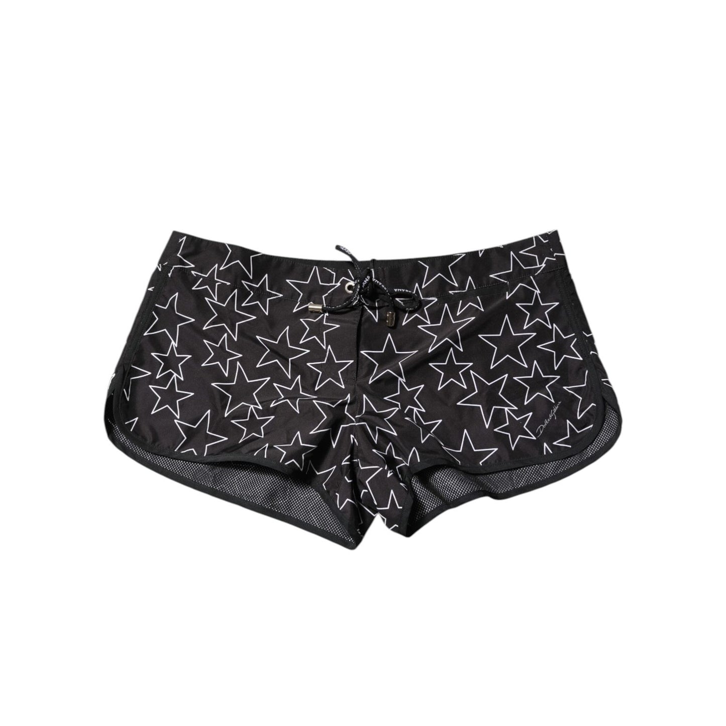 Dolce & Gabbana Black Star Print Beachwear Shorts Swimwear BIK1619-2