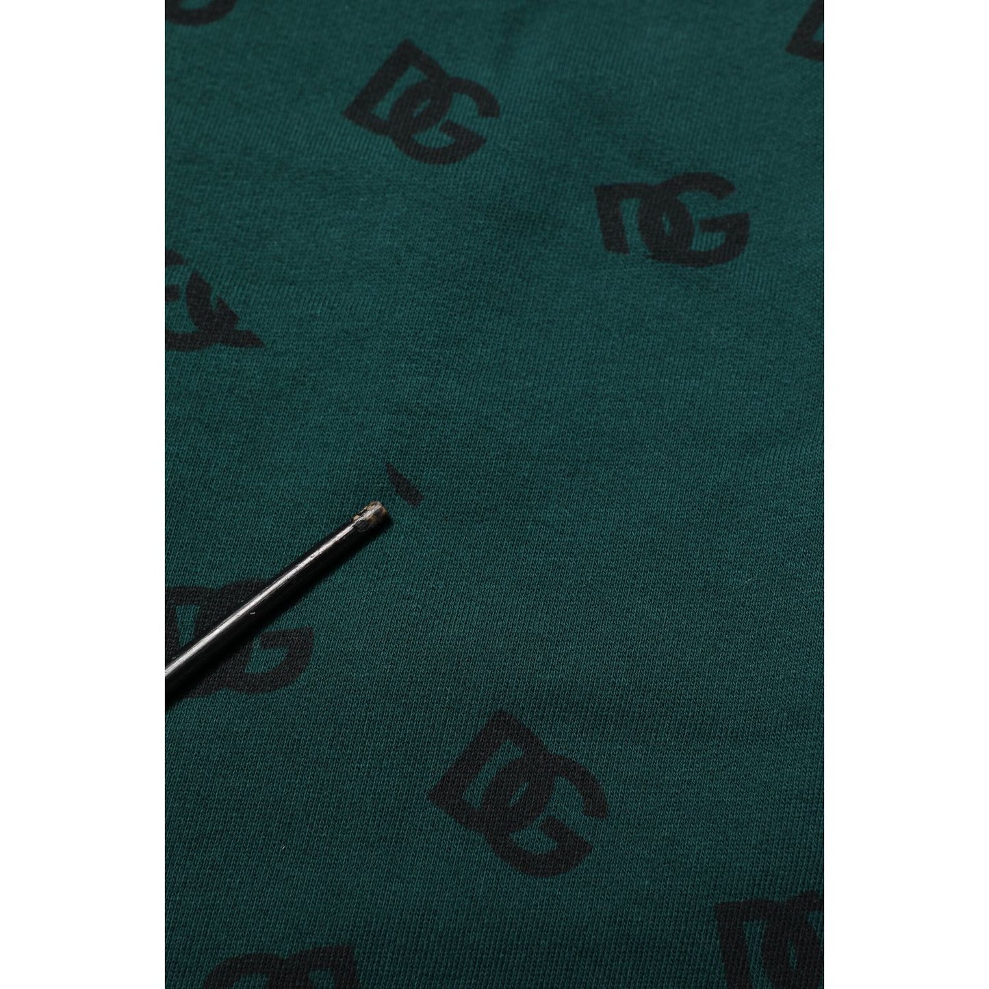 Dolce & Gabbana Green Logo Print Jogger Men Sweatpants Pants PAN76272-48