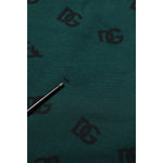 Dolce & Gabbana Green Logo Print Jogger Men Sweatpants Pants PAN76272-48