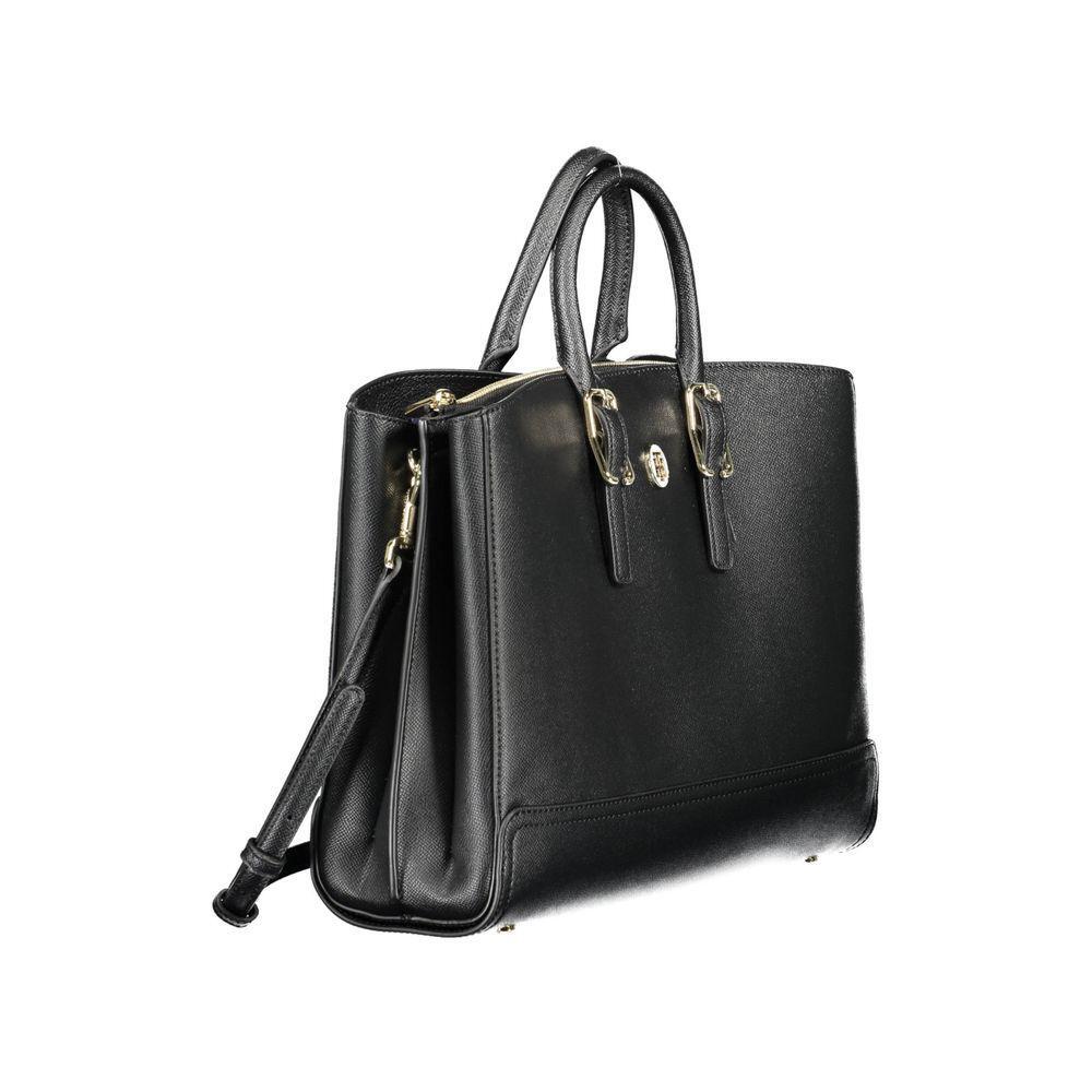 Tommy Hilfiger Black Polyethylene Handbag TO-10040