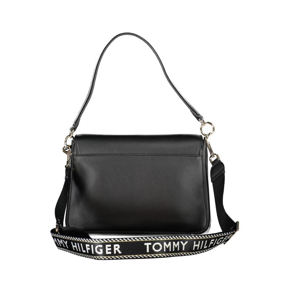 Tommy Hilfiger Black Polyester Handbag TO-20448