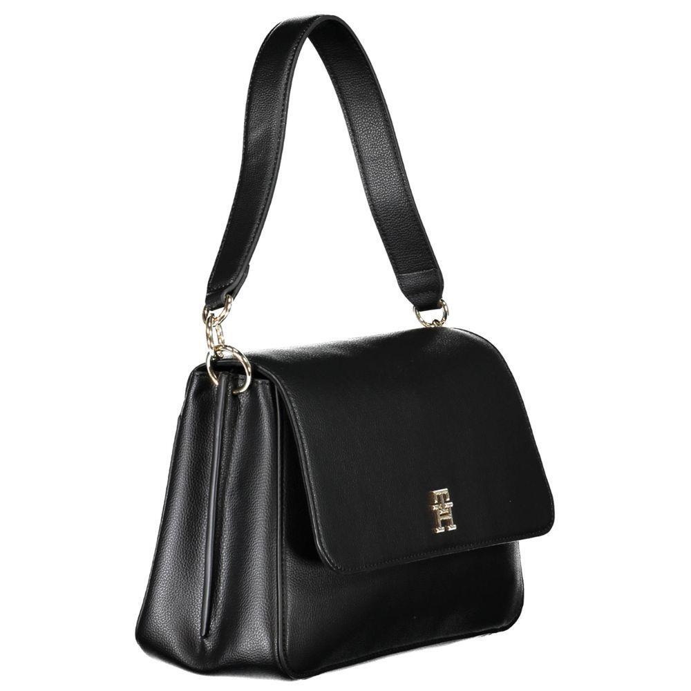 Tommy Hilfiger Black Polyester Handbag TO-20448