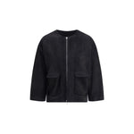 Salvatore Santoro Suede leather Jacket SA-48007DBLACK-IT40 | M