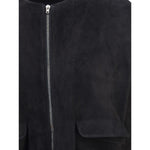 Salvatore Santoro Suede leather Jacket SA-48007DBLACK-IT40 | M