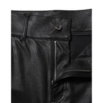 Dolce & Gabbana Black Leather High Waist Slim Fit Pants PAN74964-40
