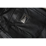 Dolce & Gabbana Black Leather High Waist Slim Fit Pants PAN74964-40