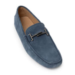 Tod's Blue Suede Leather Moccassin TO-9206673-EU41/US8
