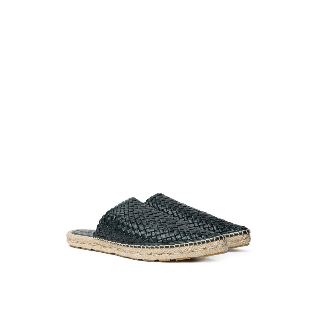 Bottega Veneta Green Leather Espadrille BO-936320051454-EU40/US10