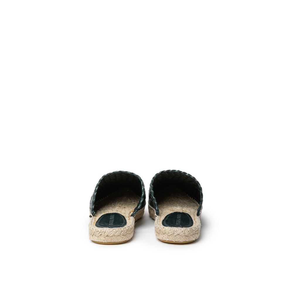 Bottega Veneta Green Leather Espadrille BO-936320051454-EU40/US10