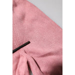 Dolce & Gabbana Pink Silk Cropped Crew Neck Cardigan Sweater TSH86608-38