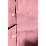 Dolce & Gabbana Pink Silk Cropped Crew Neck Cardigan Sweater TSH86608-38