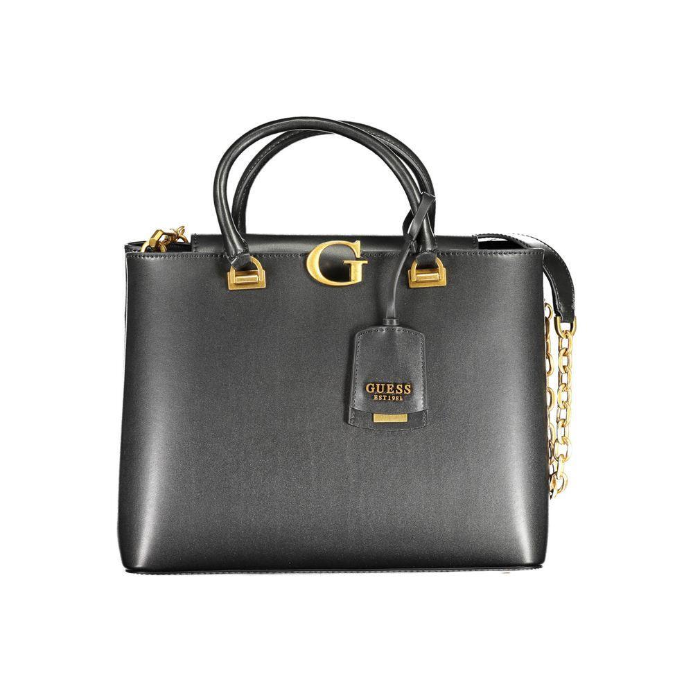 Guess Jeans Black Polyethylene Handbag GU-17516