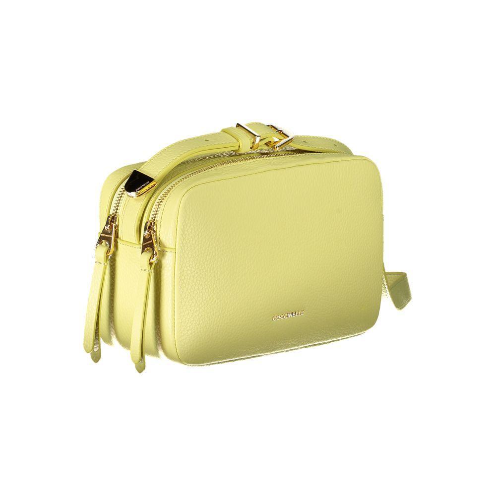 Coccinelle Yellow Leather Handbag CO-29311