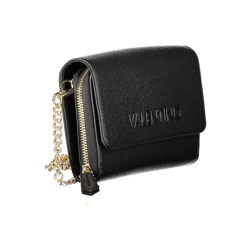 Mario Valentino Black Polyethylene Women Wallet Convertible Shoulder Bag VA-39161