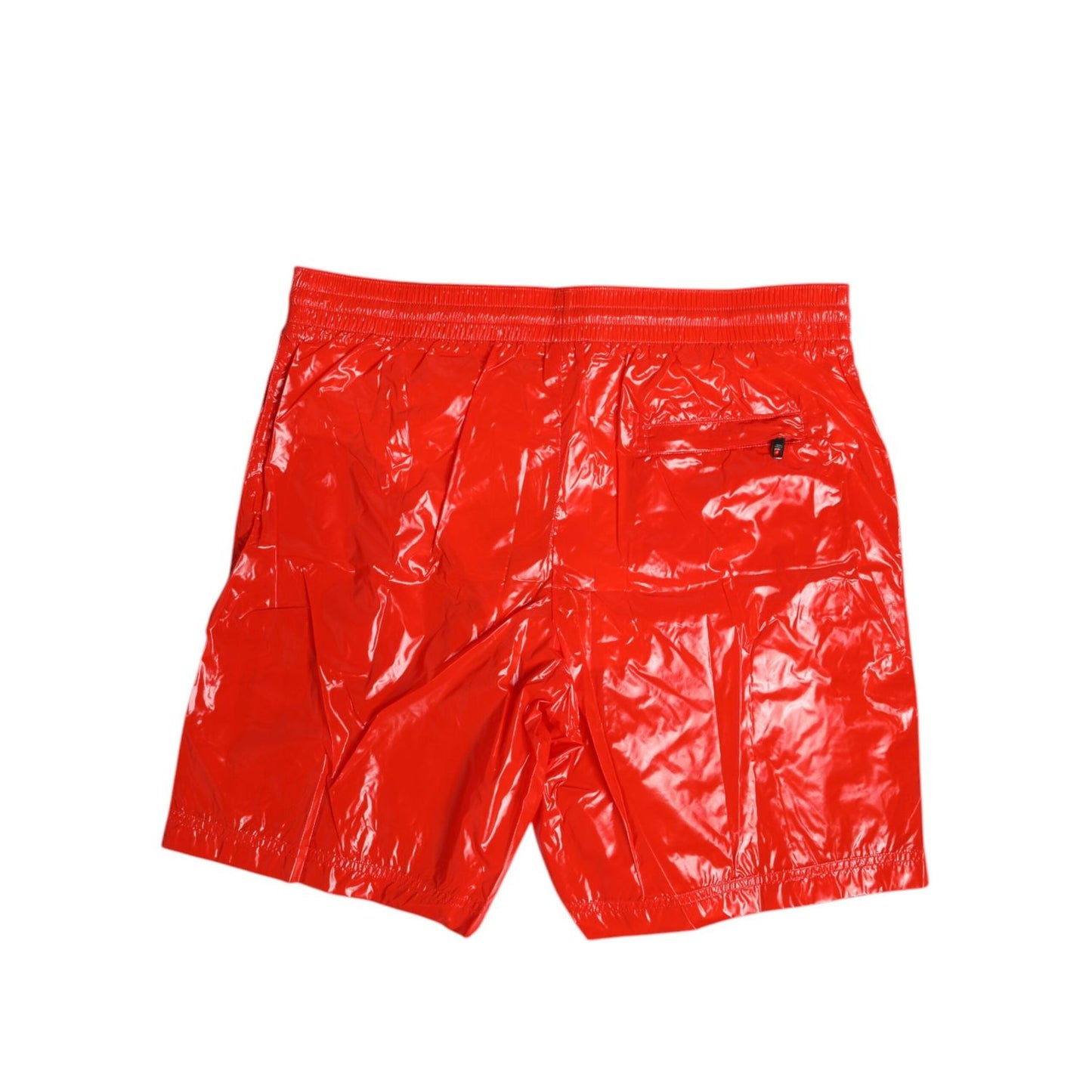 Dolce & Gabbana Red Nylon Drawstring Beachwear Shorts Swimwear