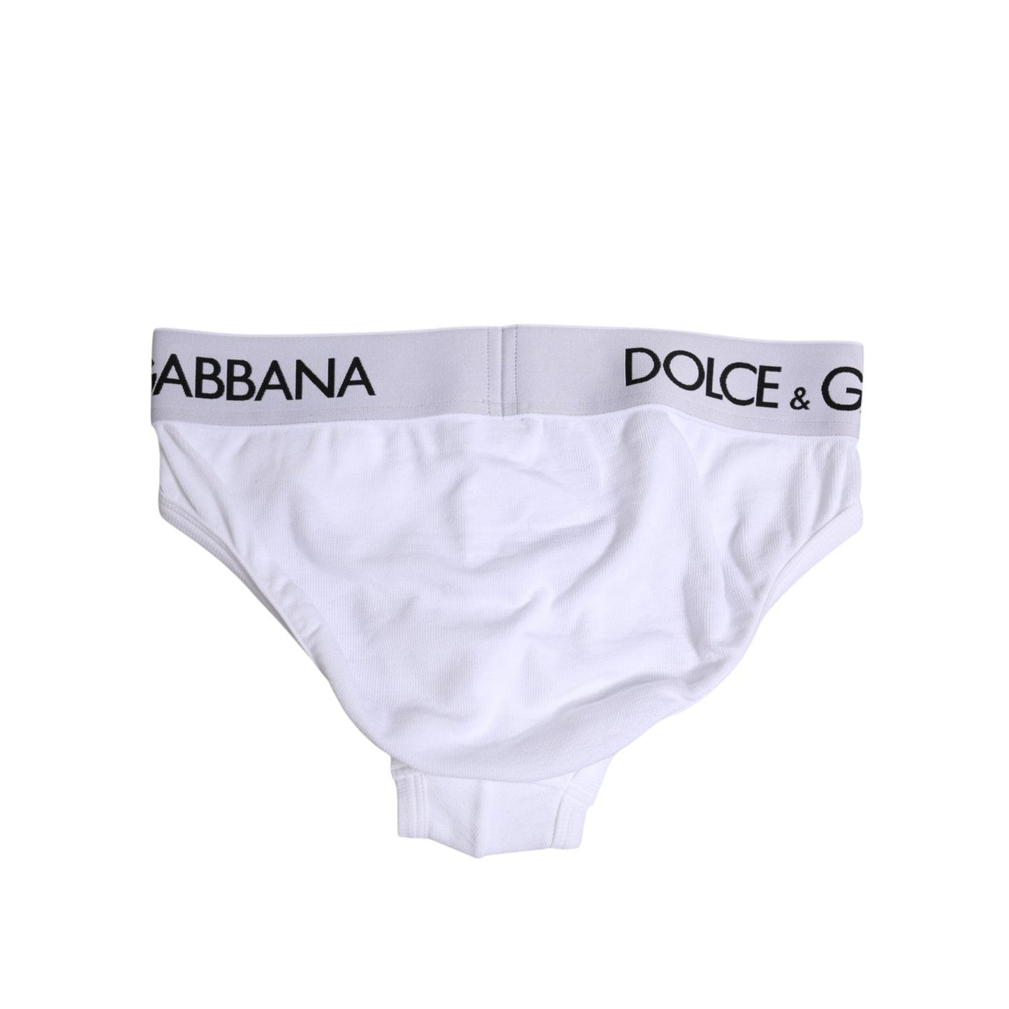 Dolce & Gabbana White Cotton Stretch Regular Brief Underwear