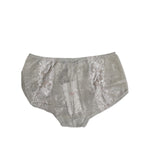 Dolce & Gabbana Gray Cotton Floral Lace High Waist Panty Underwear BIK1302-2