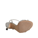 Dolce & Gabbana Silver Strass Ankle Strap KEIRA Sandals Shoes LA12769-38