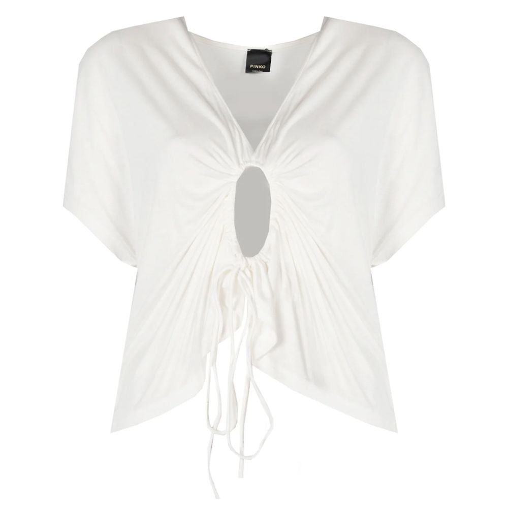PINKO White Viscose Tops & T-Shirt PI-15093-M