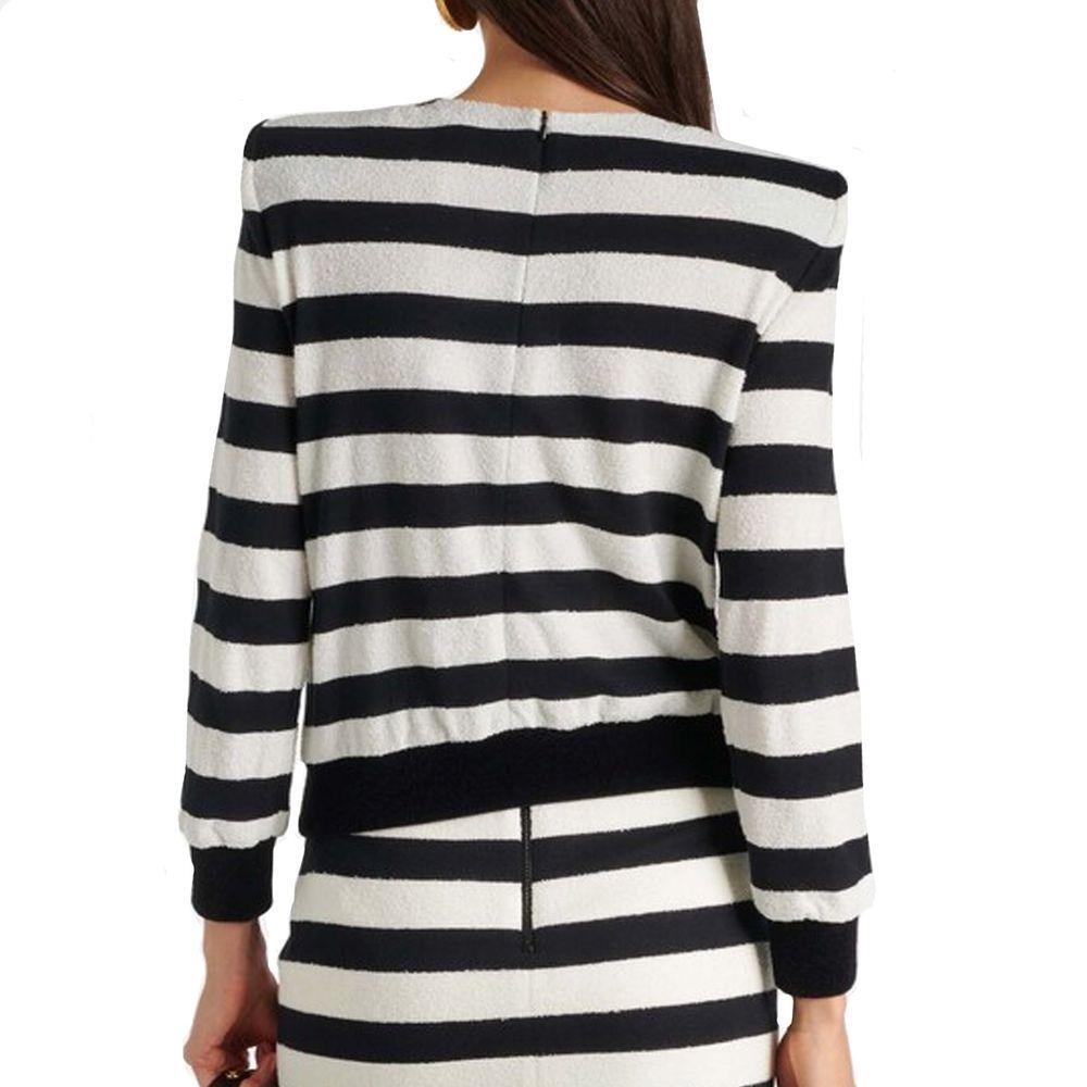 Balmain Striped Jersey Top BA-8776394506452-38
