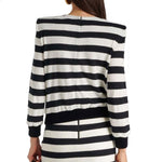Balmain Striped Jersey Top BA-8776394506452-38