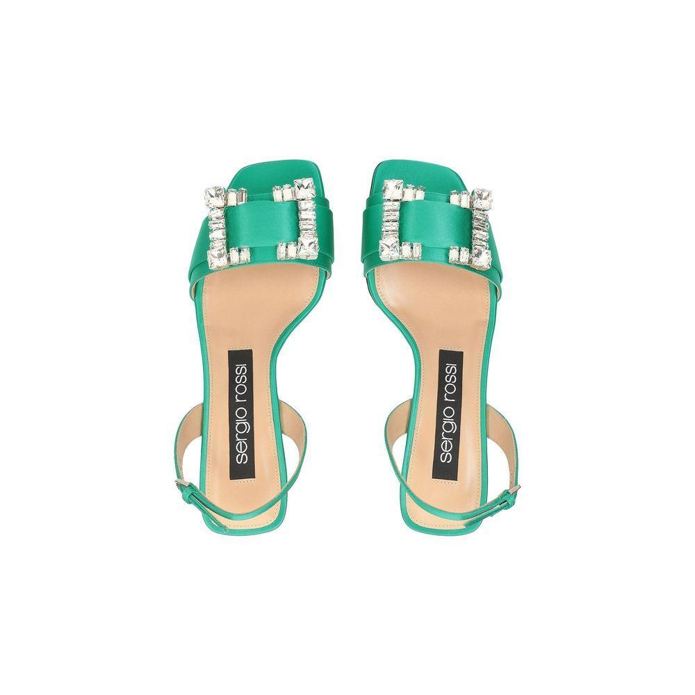 Sergio Rossi SR Twenty 060 Satin Sandals SE-8735592710356-EU35.5/US5.5