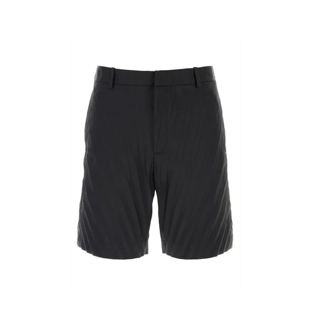 Valentino Black Nylon Bermuda Shorts