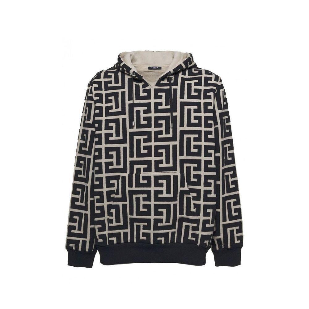 Balmain Monogrammed Hooded Sweatshirt BA-8736272744660-S