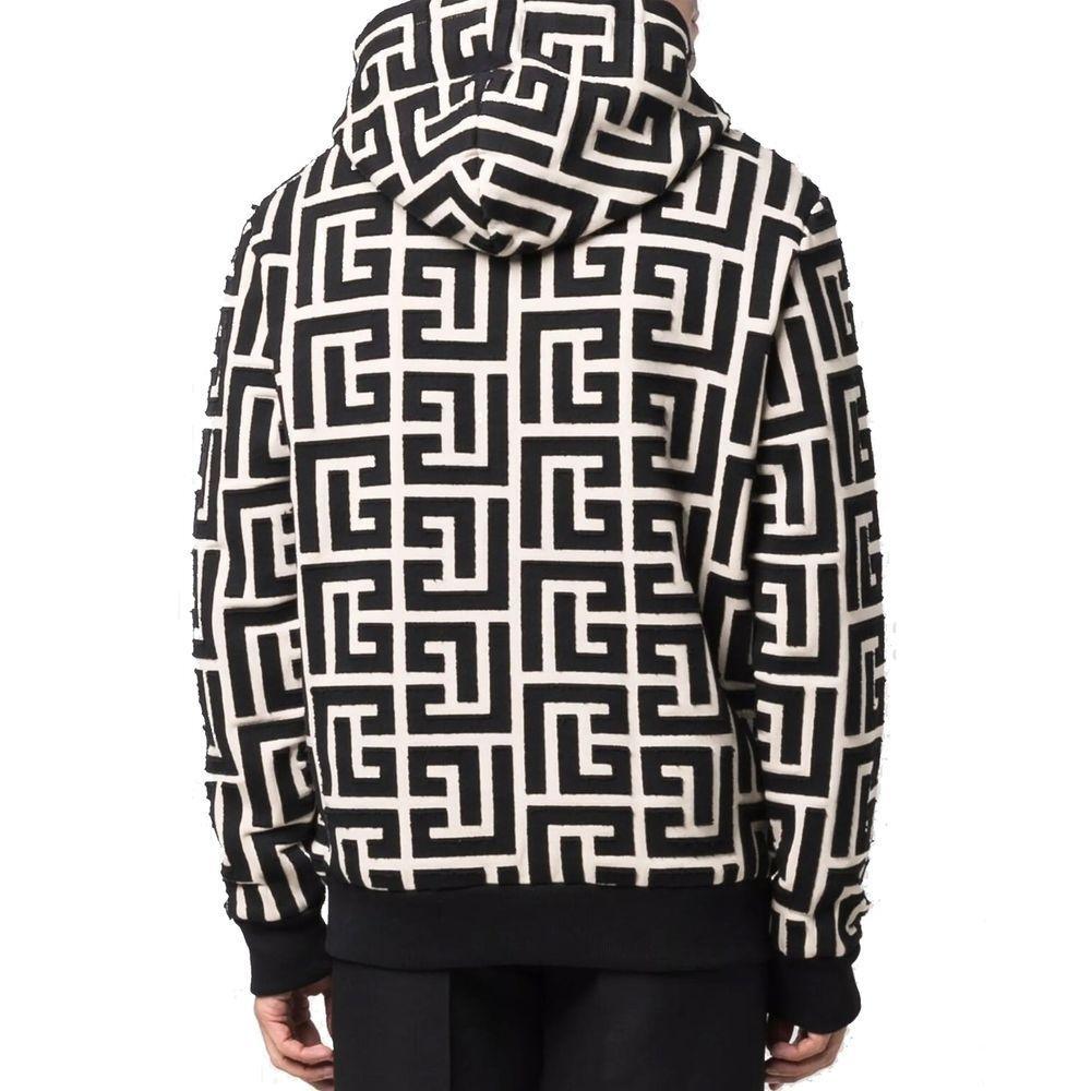 Balmain Monogrammed Hooded Sweatshirt BA-8736272744660-S